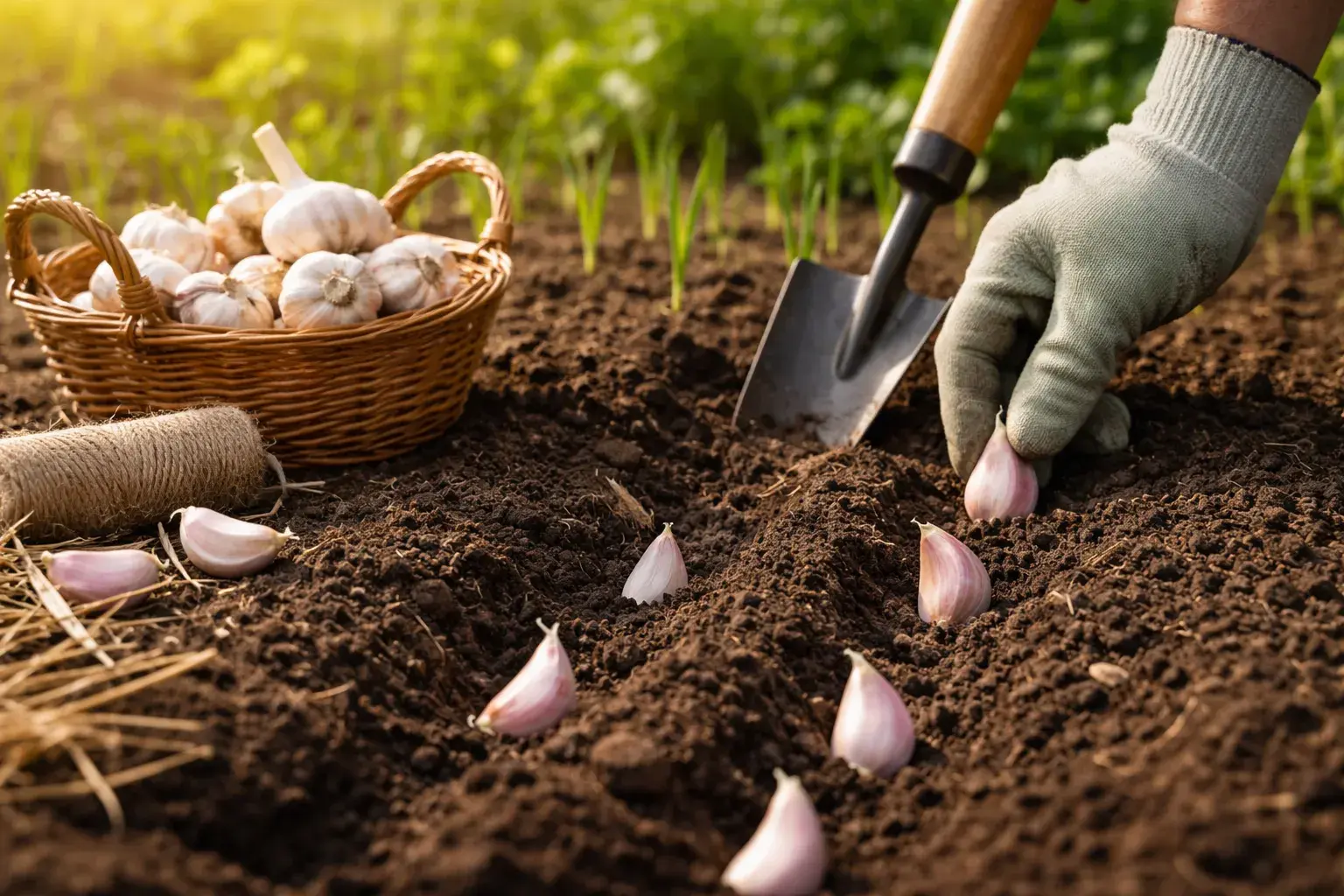 Когда и как сажать чеснок весной