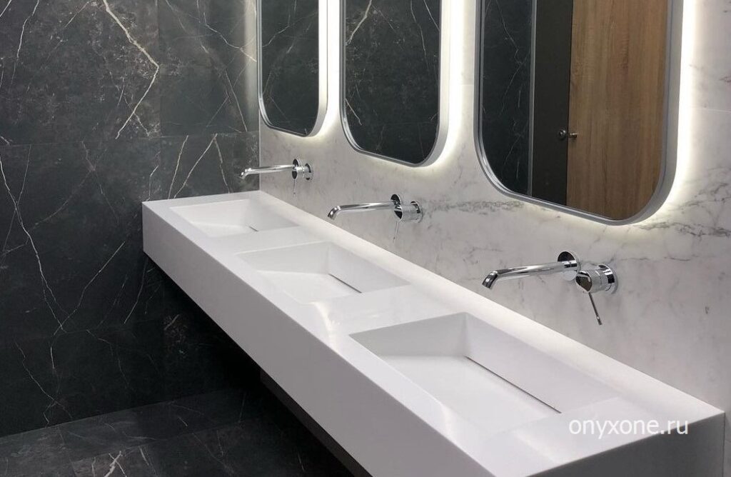 Купить интегрированную мойку из искусственного камня от производителя