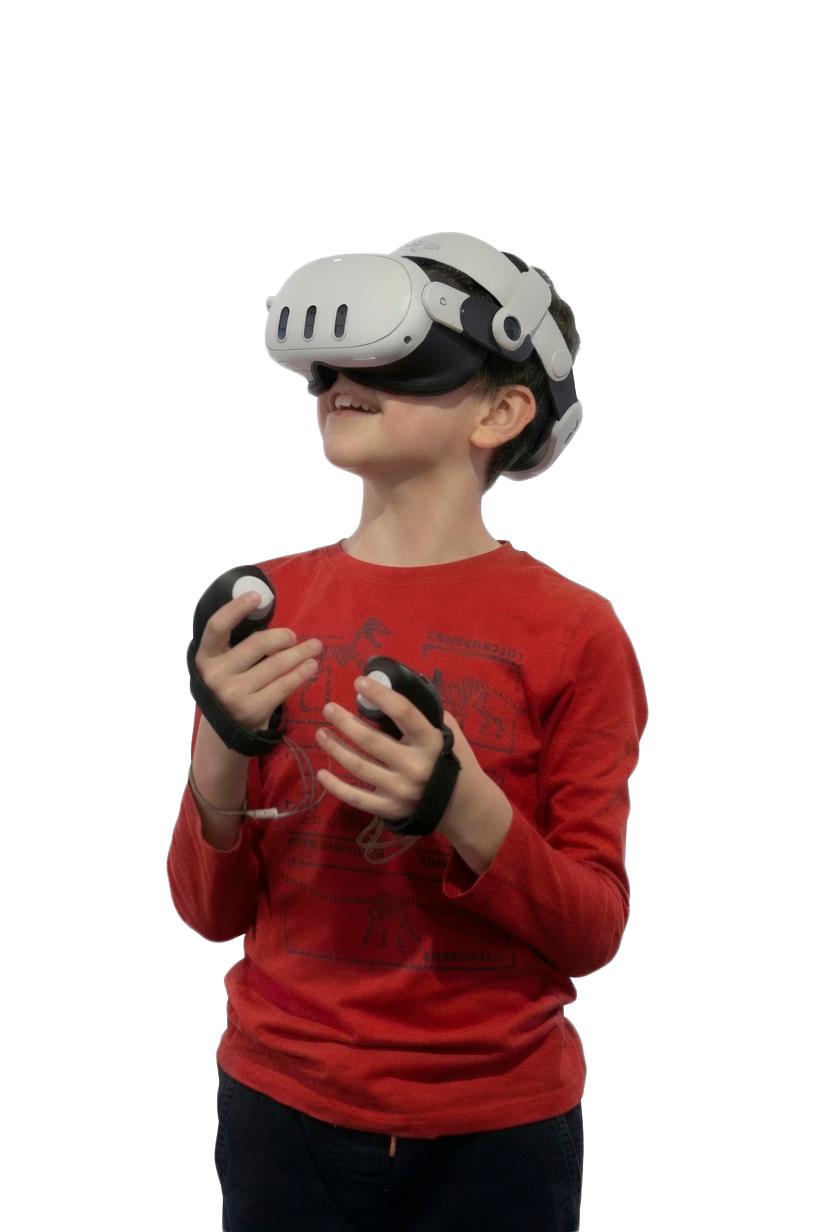 Ребёнок в VR-шлеме