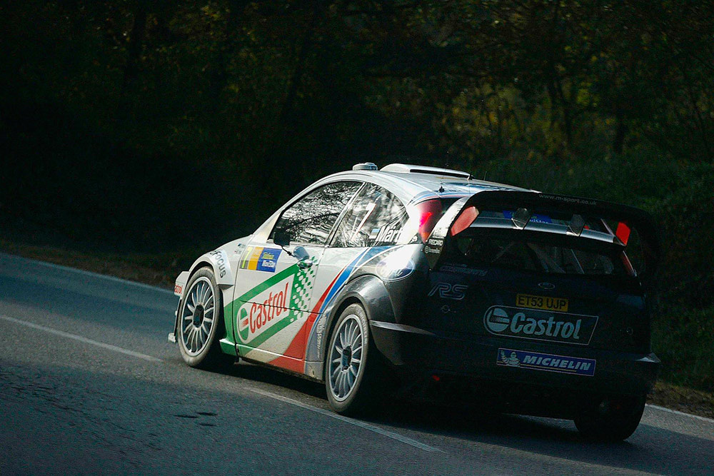 Маркко Мяртин и Майкл Парк, Ford Focus RS WRC '04 (ET53 UJP), ралли Каталония 2004