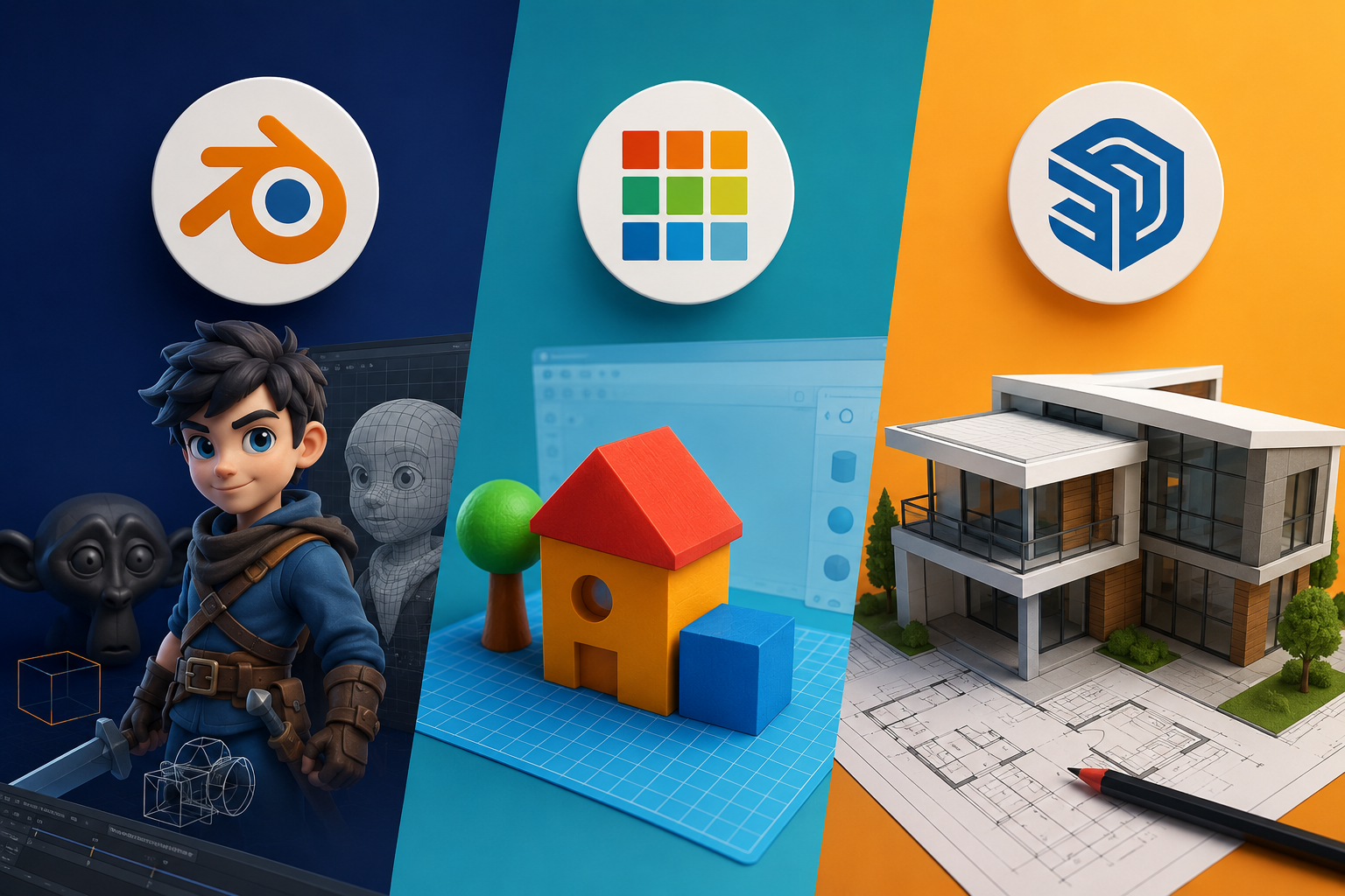 3D обучение для детей Blender Tinkercad и SketchUp программы для 3D-моделирования