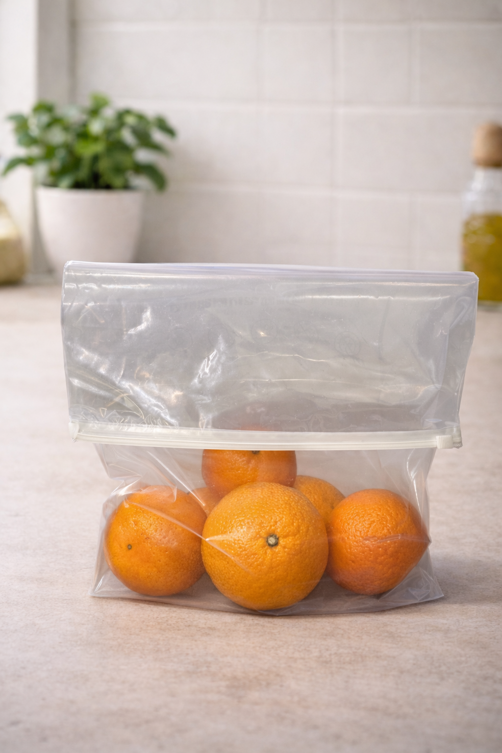 Пакет с зим-замком на молнии который сохраняет свежесть продуктов фото 2