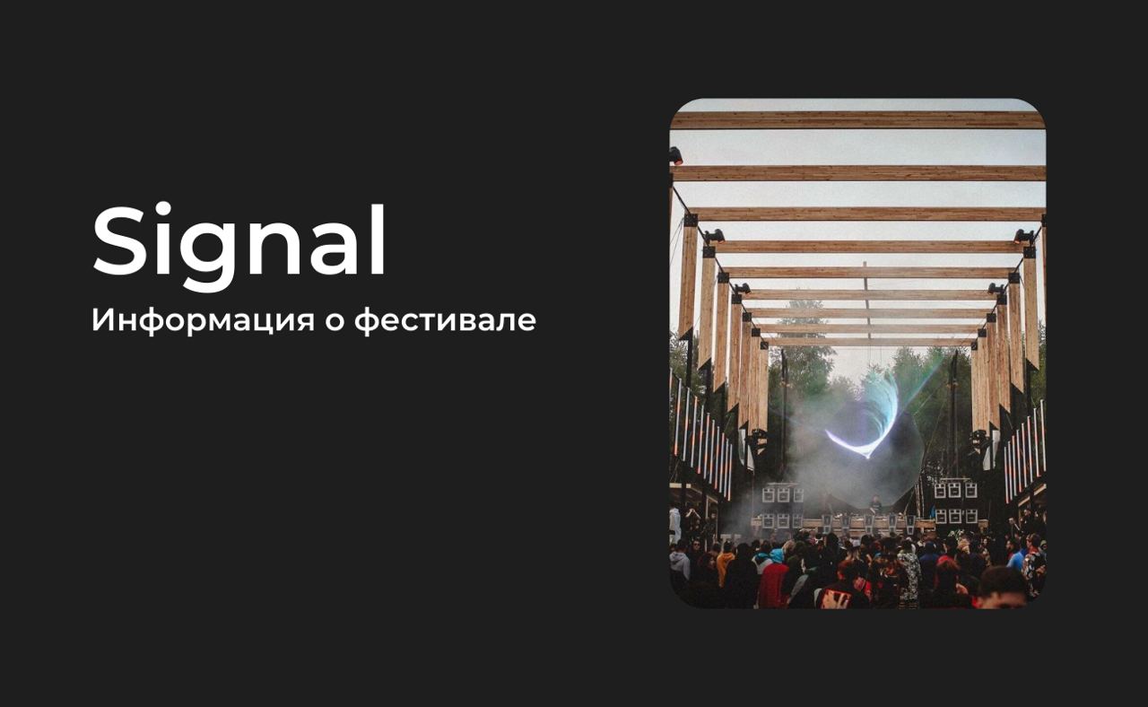 Фестиваль Signal 2024 Все самое важное о событии