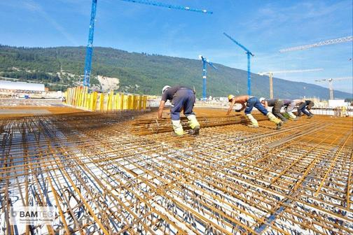 Монтаж коврового армирования под бетонирование в Москве