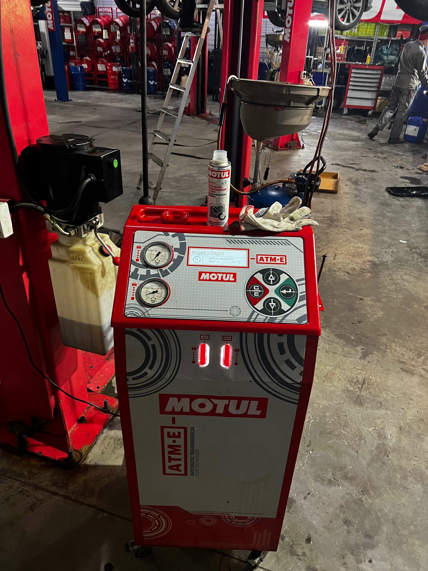 Результат замены масла в Motul Team