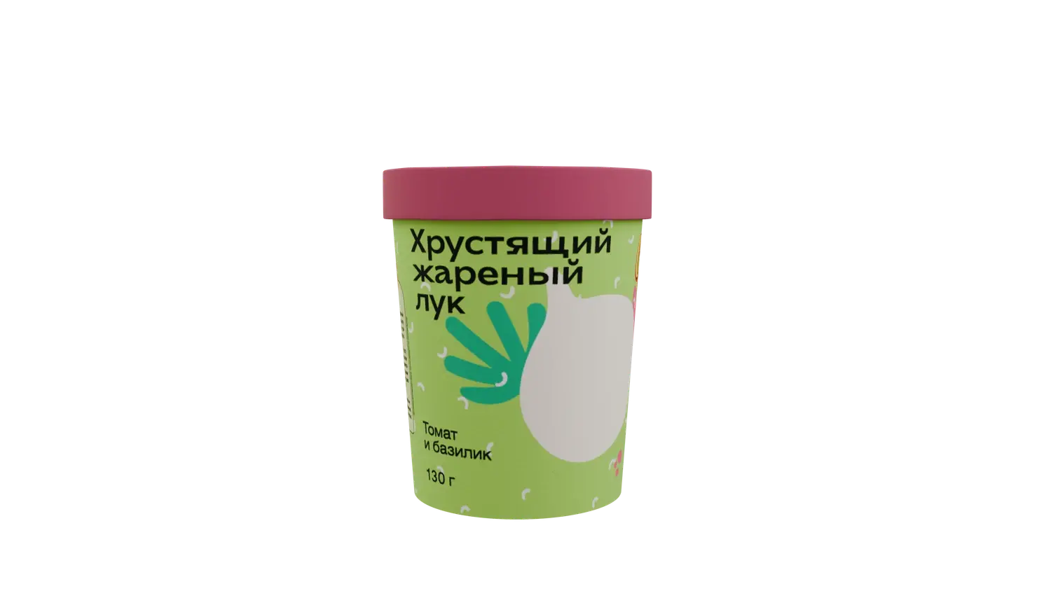 Хрустящий лук — томат и базилик — баночка