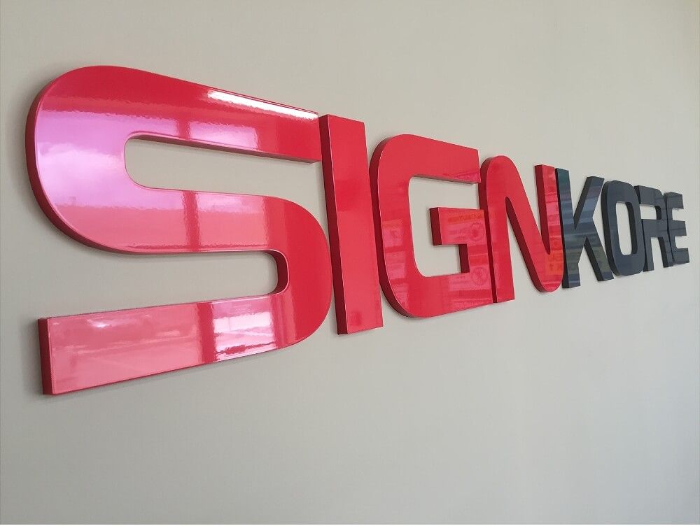 Объемные буквы из акрила