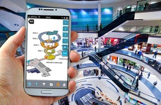 Пример использования системы онлайн навигации в здании