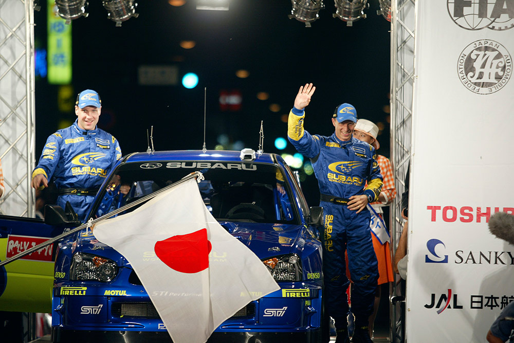 Петтер Сольберг и Фил Миллз, Subaru Impreza S10 WRC '04 (555 WRC), ралли Япония 2004