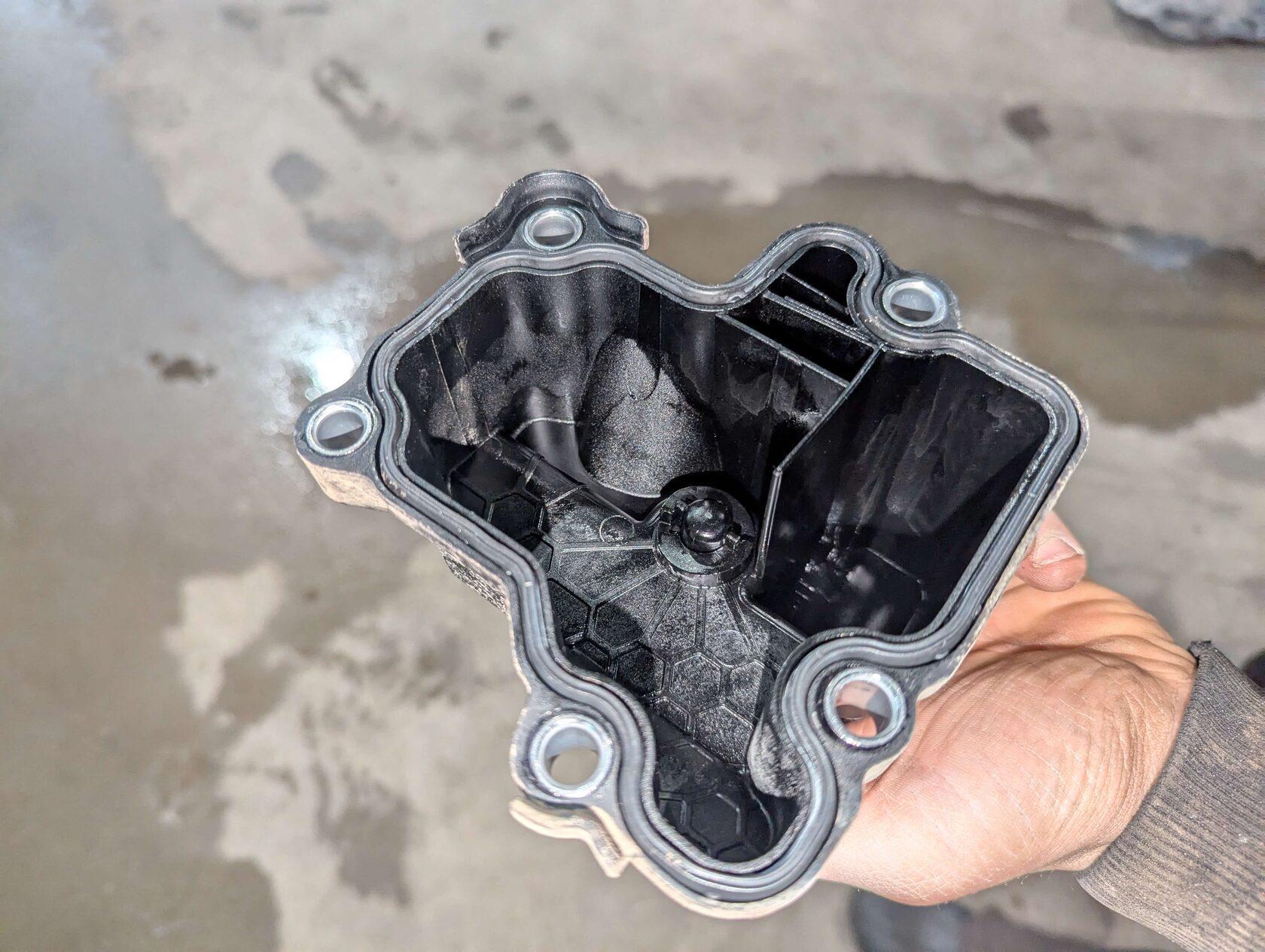 Помыли крышку муфты и корпус, начинаем сборку в обратном порядке