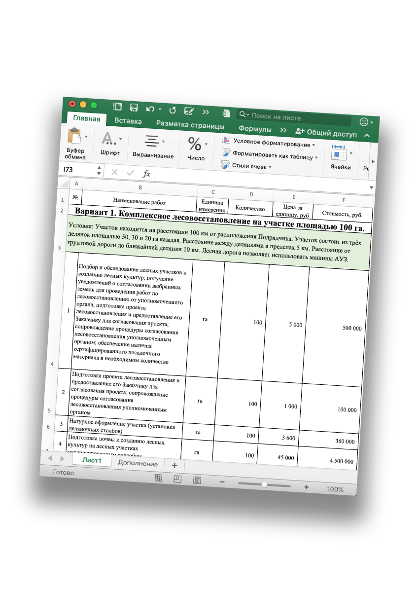 Проекты компенсационного лесовосстановления по действующим правилам