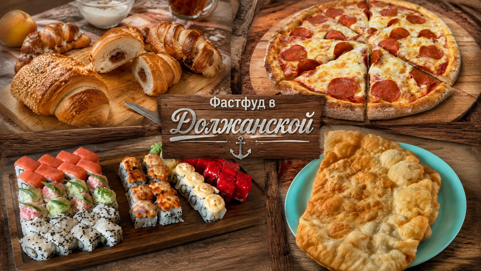 Фото коллаж фастфуда в Должанской