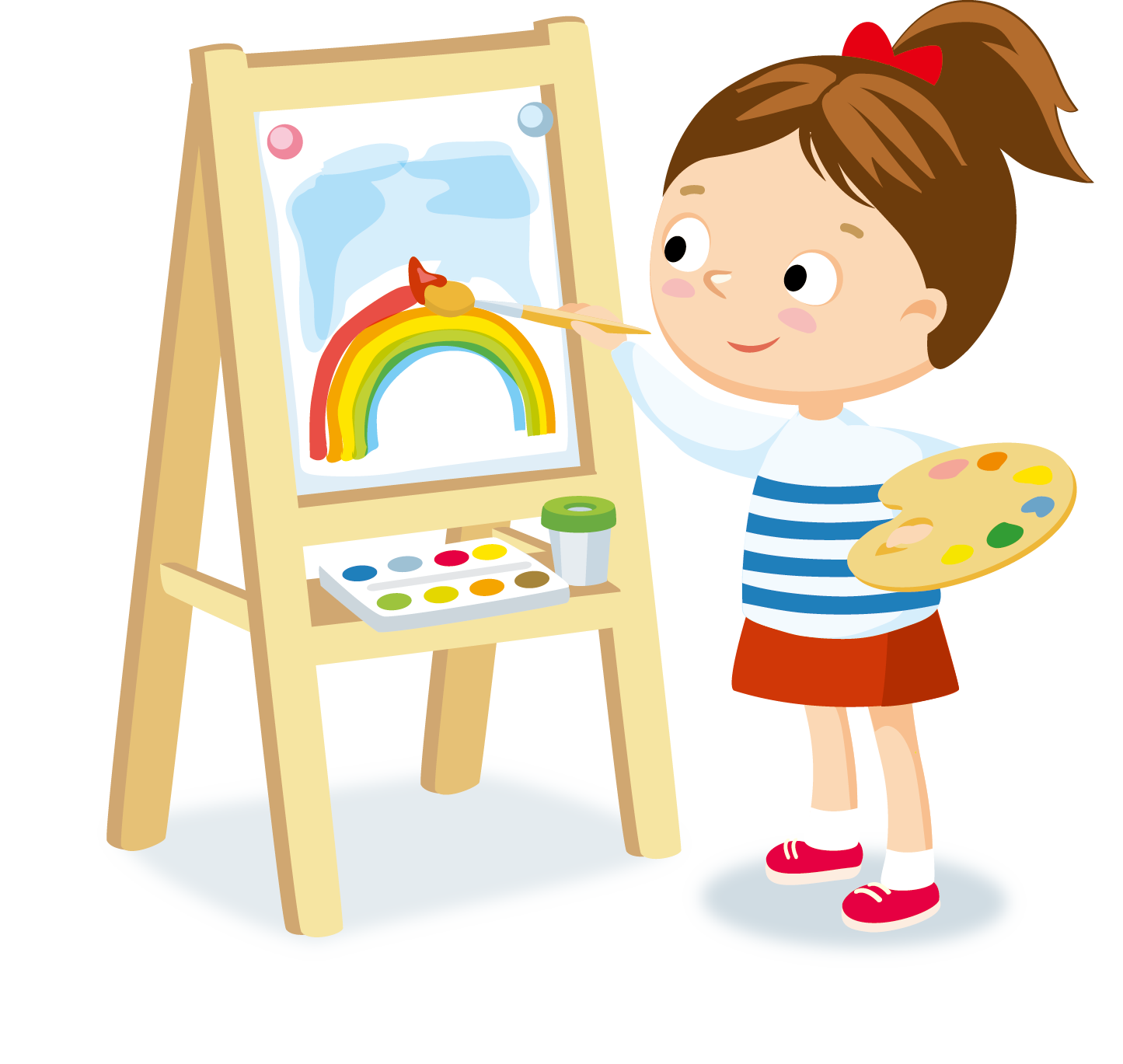 I m painting a picture. Рисование для детей дошкольного возраста. Мольберт для рисования для детей. Творческие увлечения ребенка. Рисунки для детей.