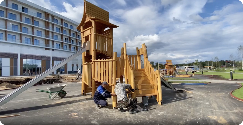  Производство детских уличных игровых комплексов