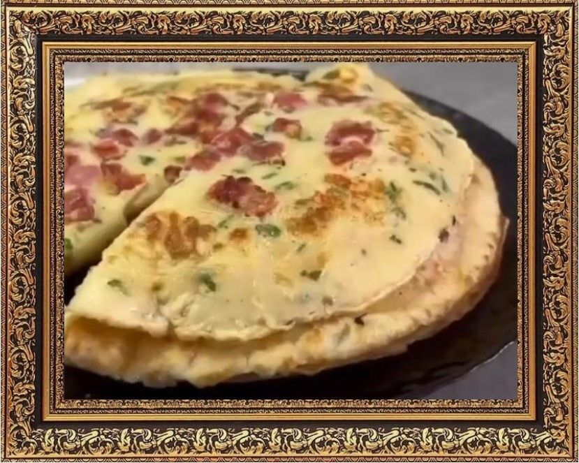 блинчики с помидором и сыром
