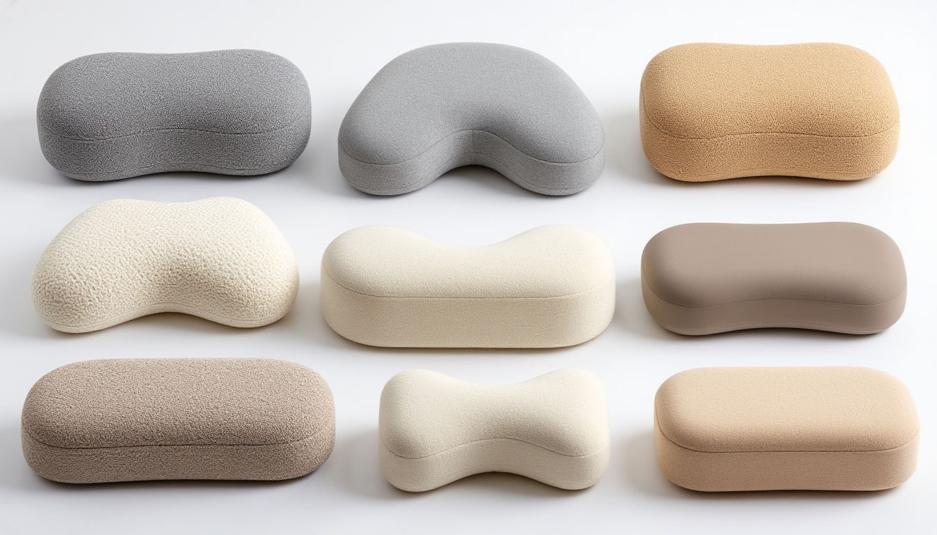 Формы и виды подушек,разнообразие подушек