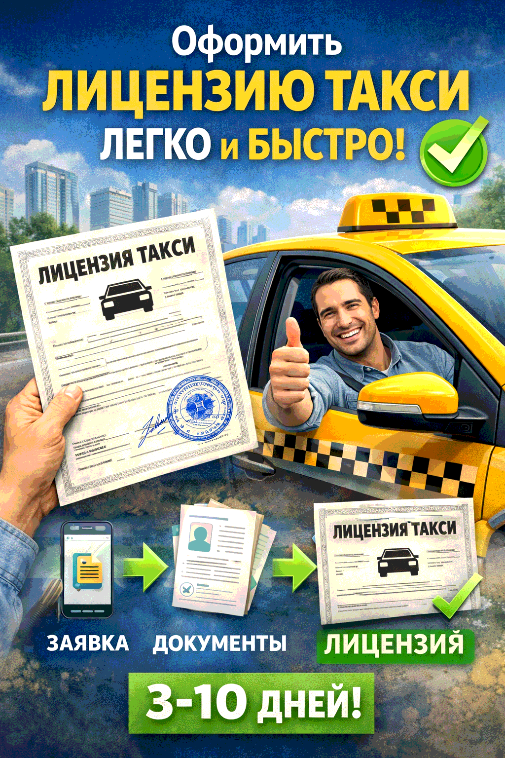 лицензия на автомобиль для работы в такси