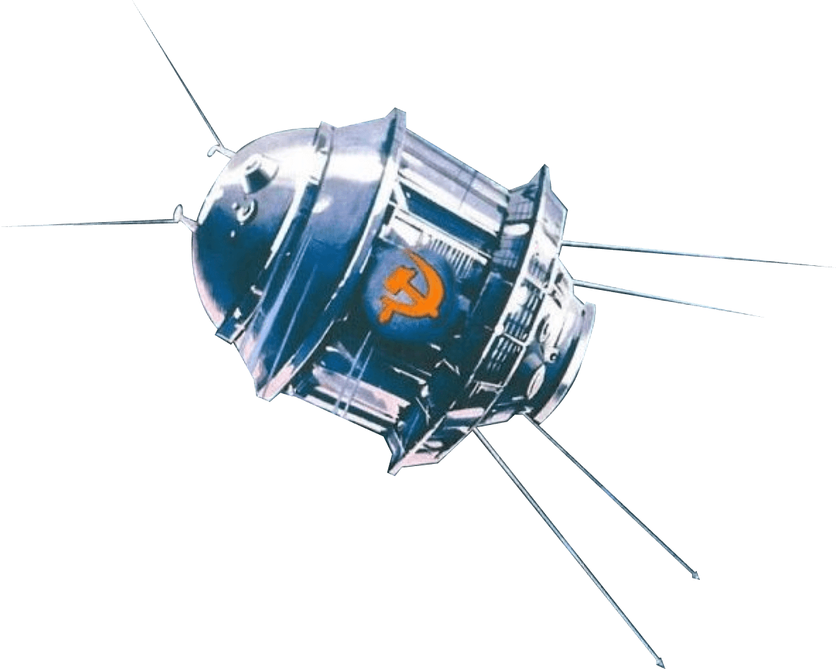 Космический аппарат из плаката "Творческие силы социализма — беспредельны!"