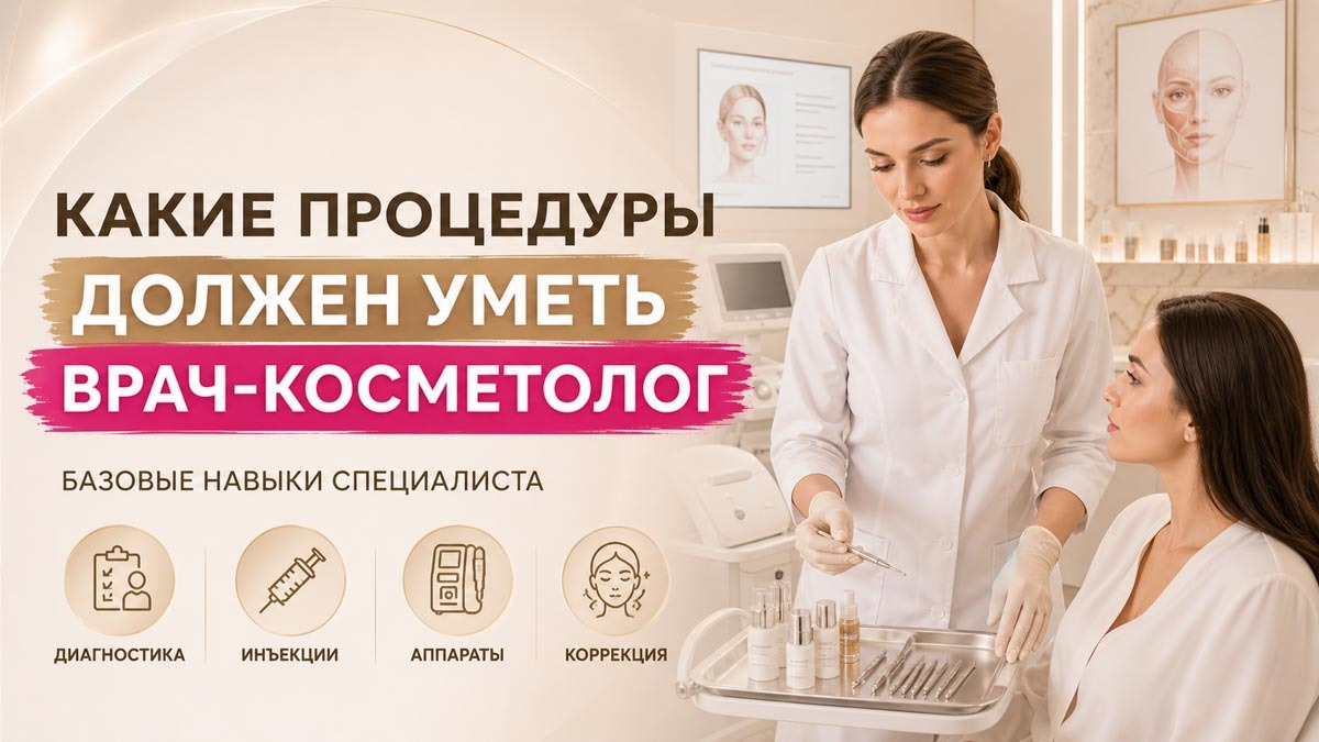 Какие процедуры должен уметь выполнять врач-косметолог
