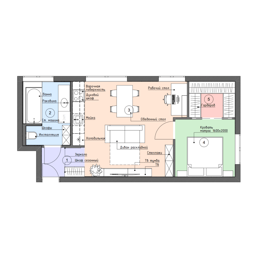 Обмерный план