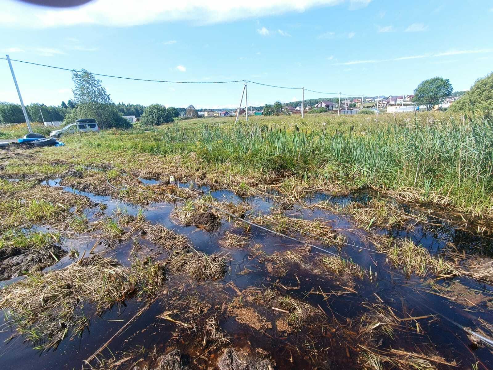 Расчистка, осушение, поднятие участка. Изготовление парковки и заезда ...