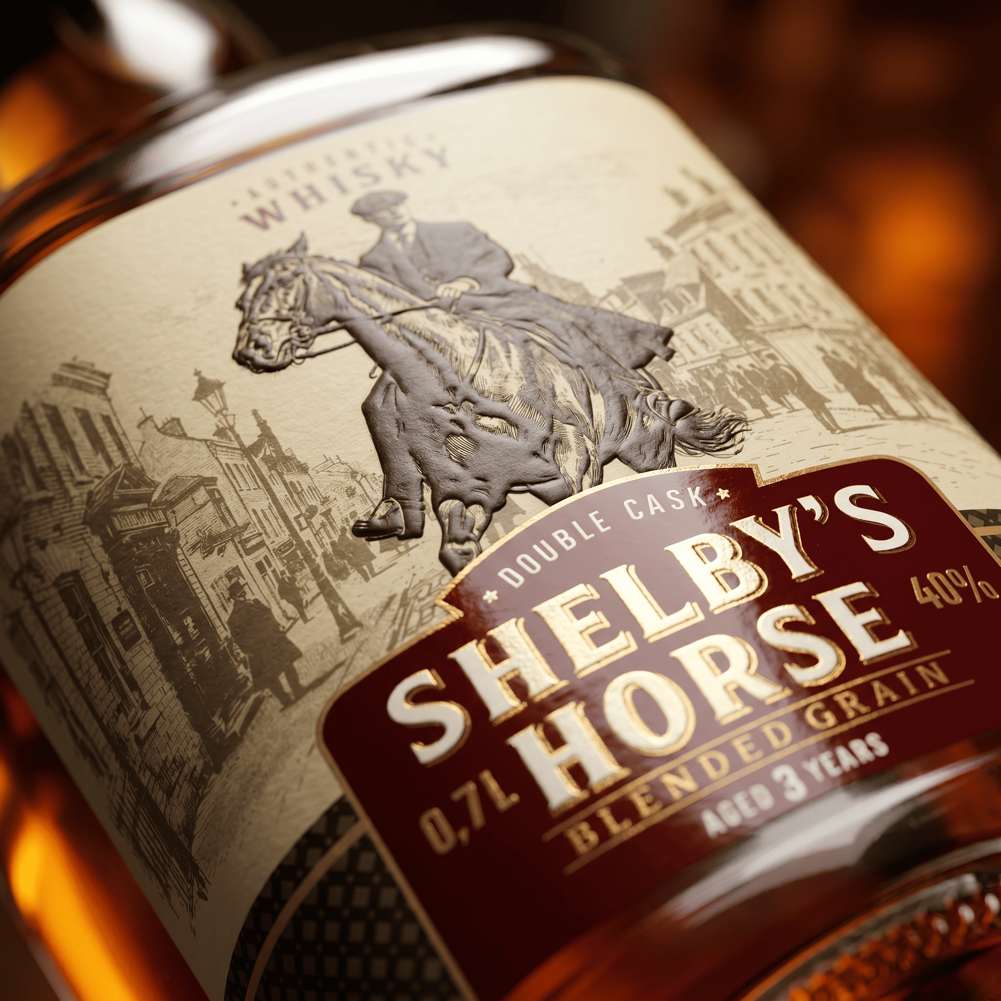 Авторская иллюстрация на этикетке Shelby’s Horse