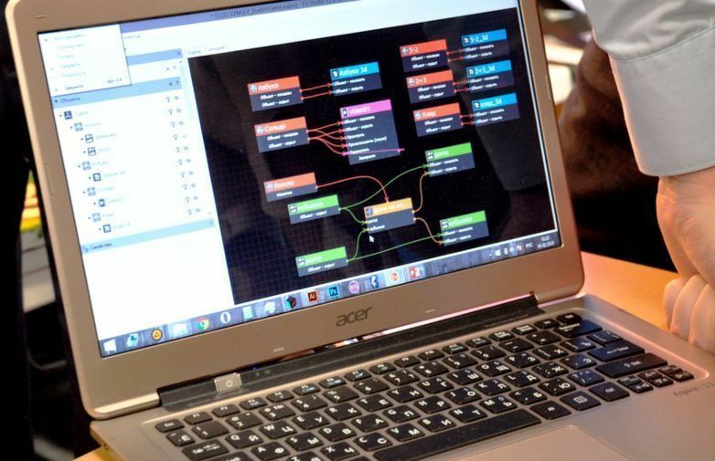 визуально-блочное программирование в конструкторе AR/VR проектов EV Toolbox 