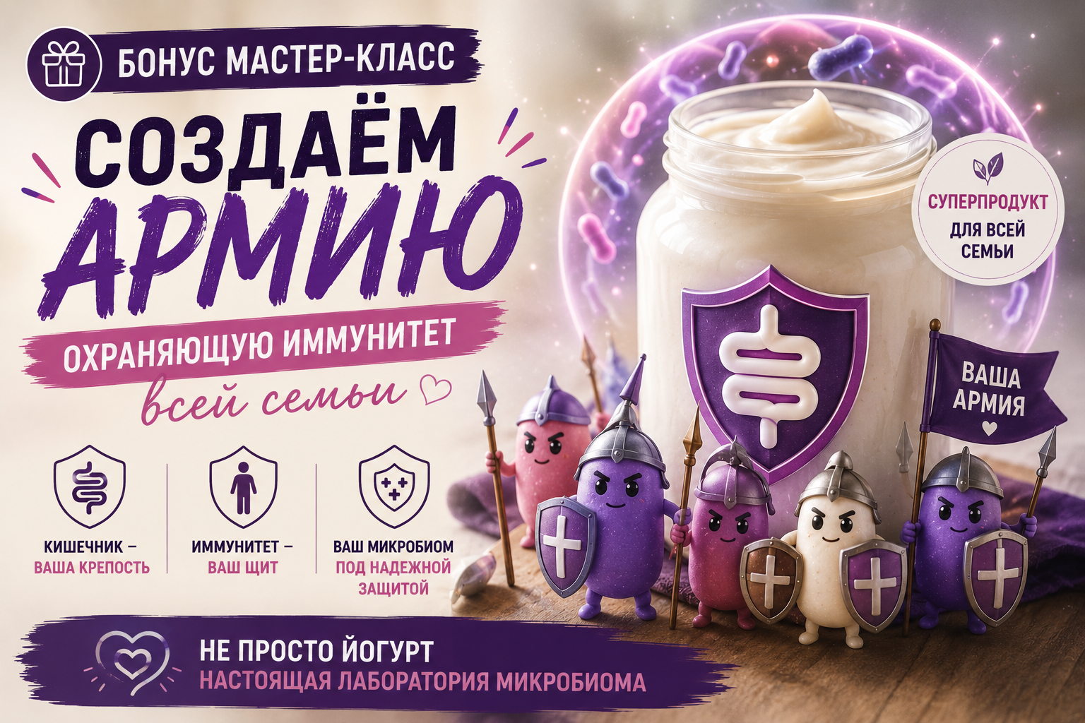 Бонусный мастер-класс по приготовлению пробиотического йогурта