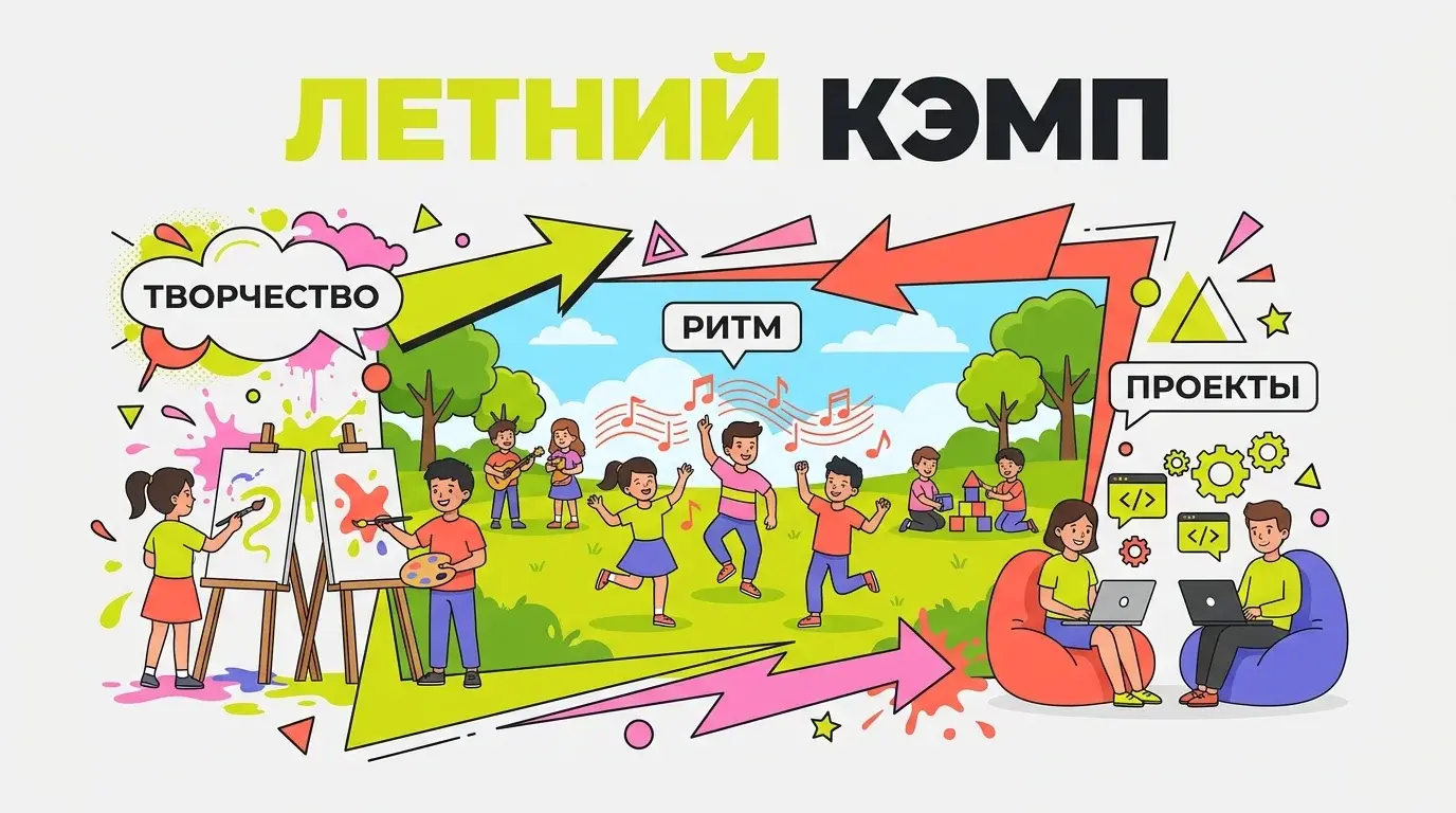 Дети в летнем лагере Подмосковья занимаются творчеством на свежем воздухе