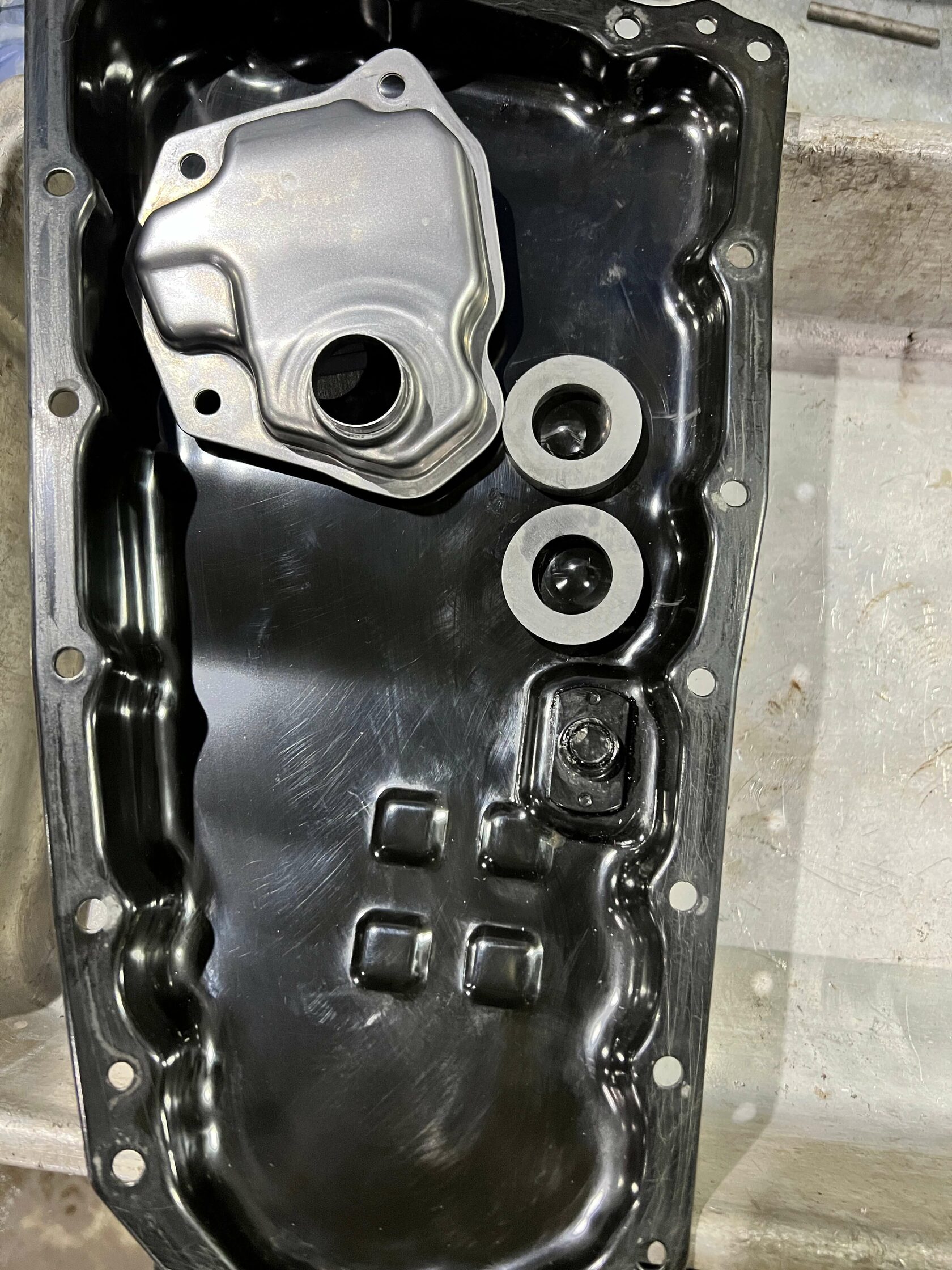 Чистый поддон и фильтр вариатора