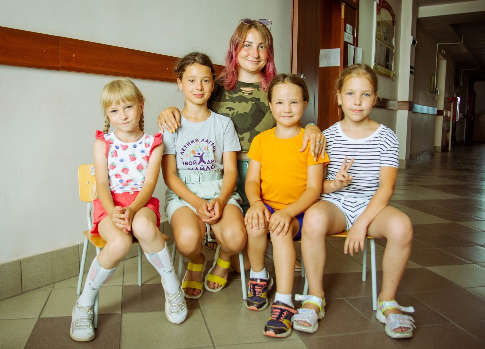 Ребята и вожатые очень подружились