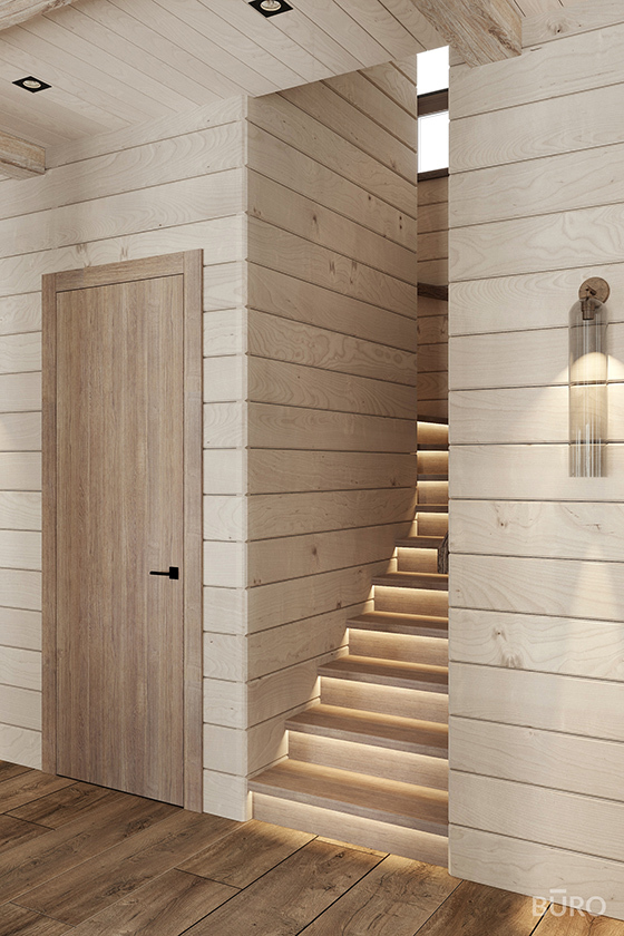 Дизайн интерьера деревянного дома, известные стили
