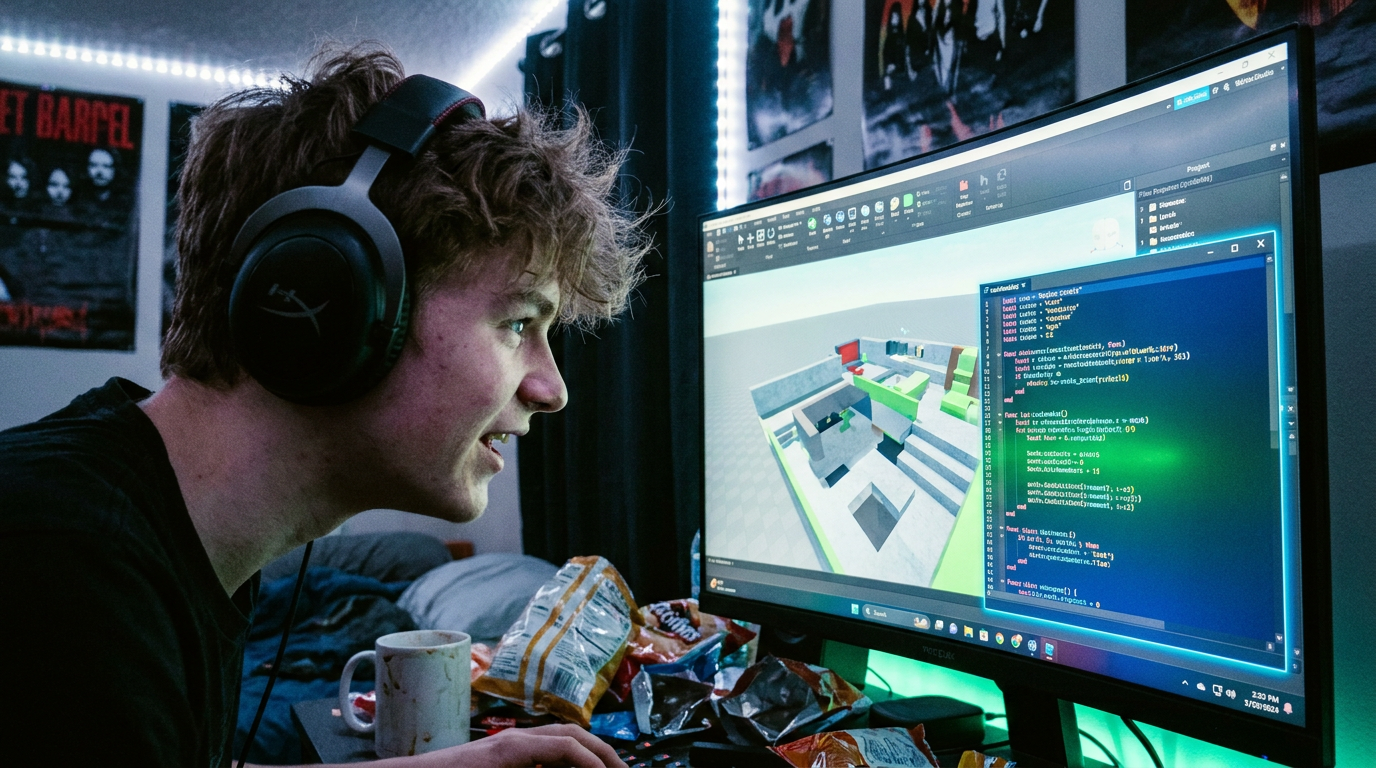 Что такое нейросеть: подросток использует ИИ в Roblox для создания игры