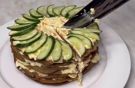 Приготовление печеночного торта из куриной печени: шаг 11