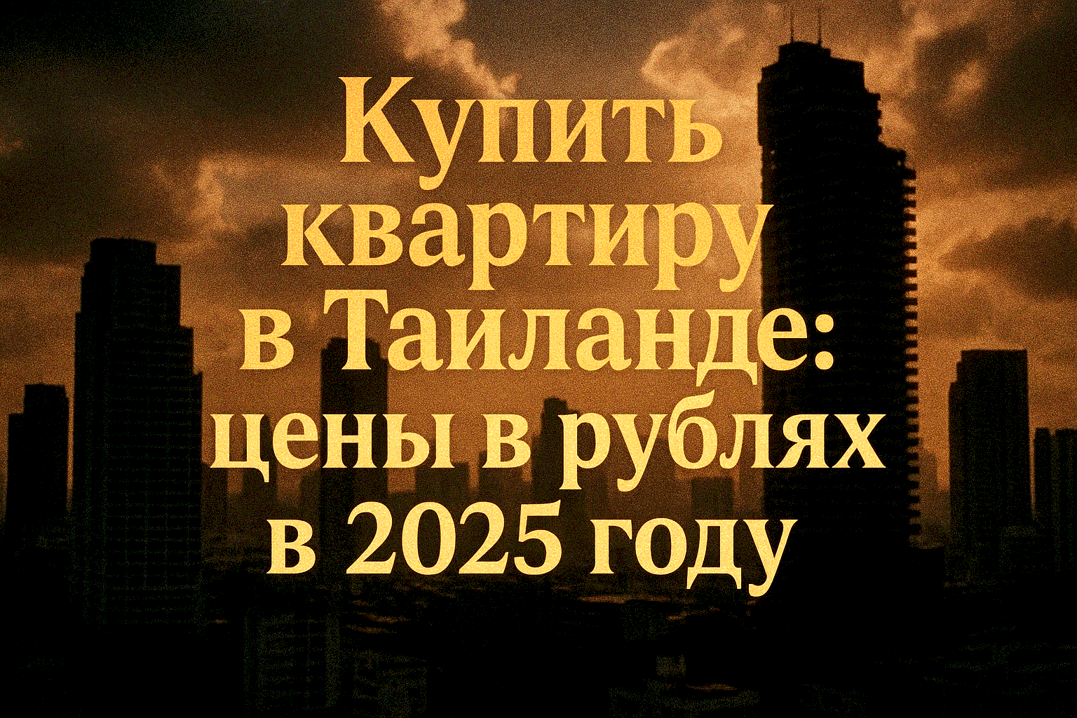Мечтаете о квартире у моря на Пхукете, инвестициях в Паттайе или жизни в Бангкоке? В 2025 году Таиланд остается топ-направлением для покупки недвижимости благодаря доходности, росту цен и простоте оформления. В этой статье разберем актуальные цены на квар