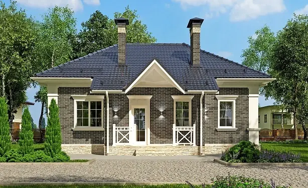 Проект одноэтажного дома B-80, 79.95 м²