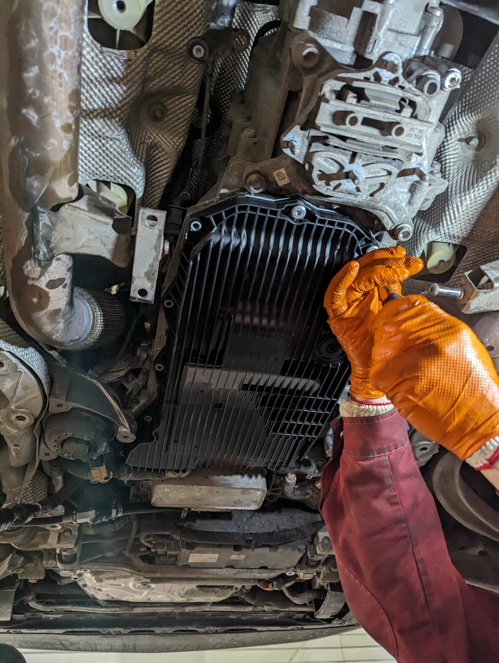 Установка нового поддона ZF