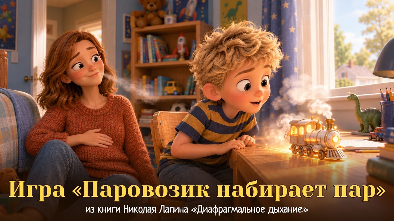 Дыхательная практика «Паровозик» — диафрагмальное дыхание для ребёнка