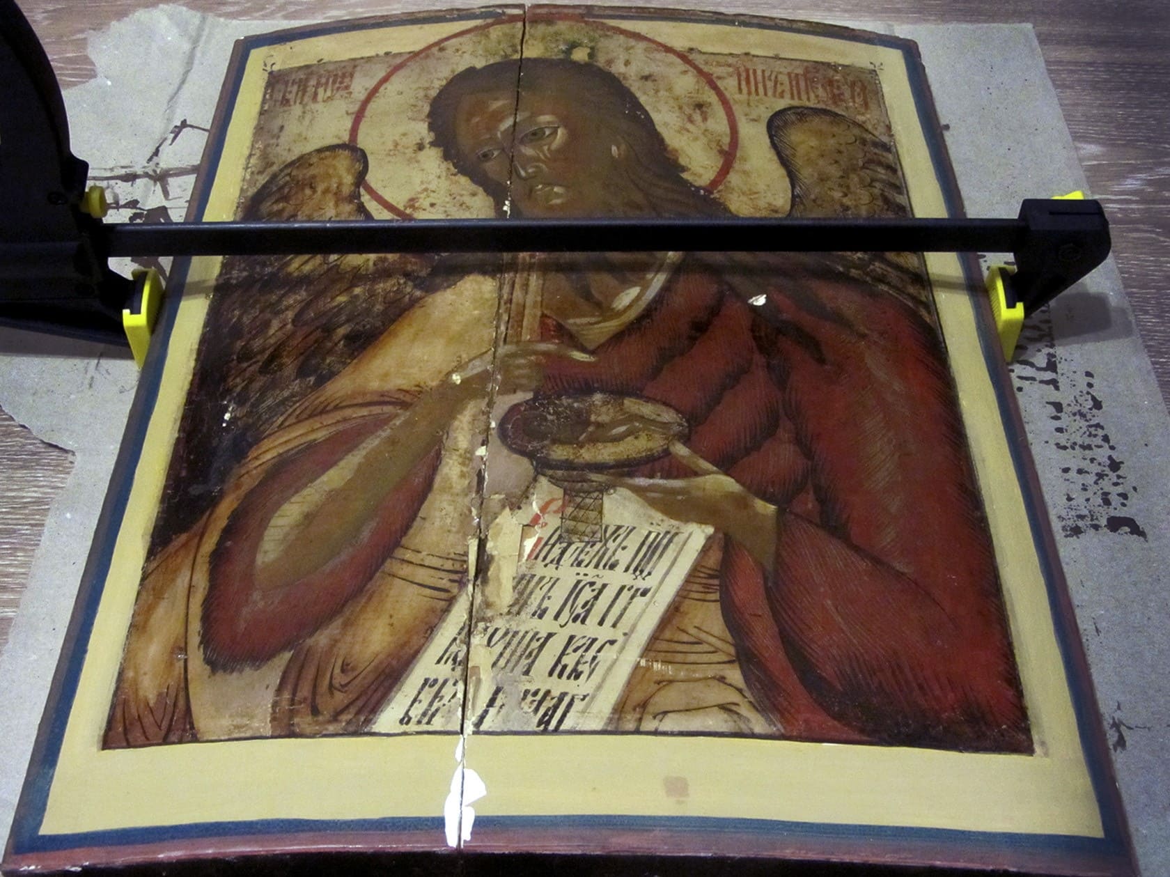 Реставрация, Иоанн Предтеча, реставрация икон, реставрация икон этапы, реставрация иконы фото до и после