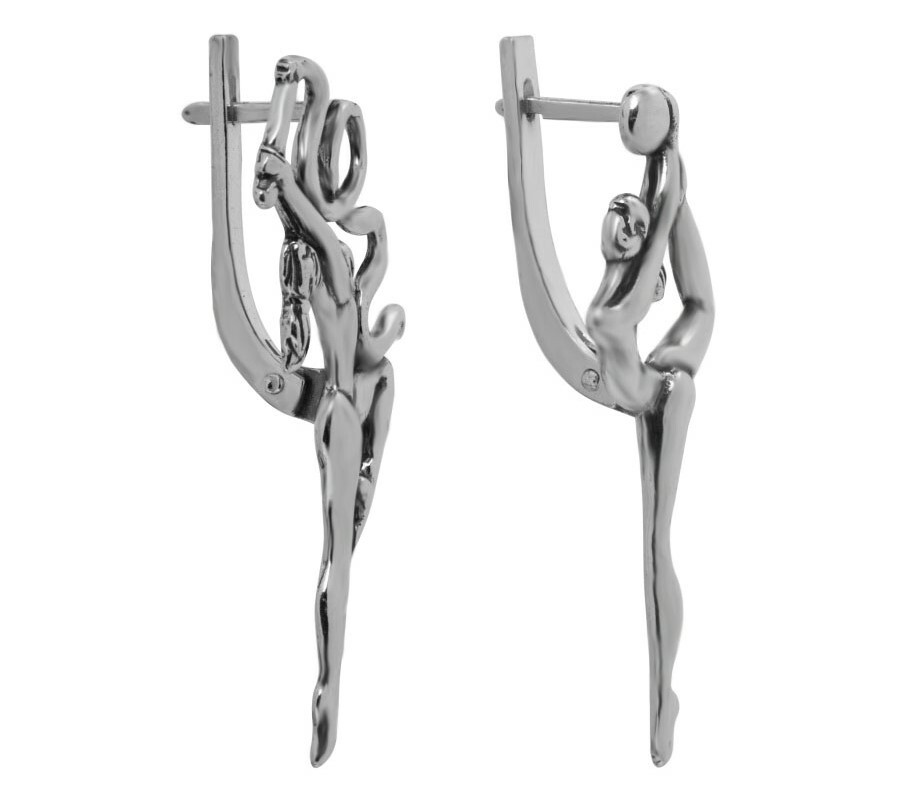 серьги гимнастка