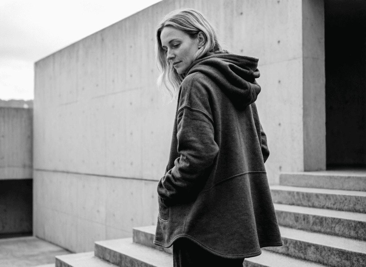 трикотажные худи с капюшоном