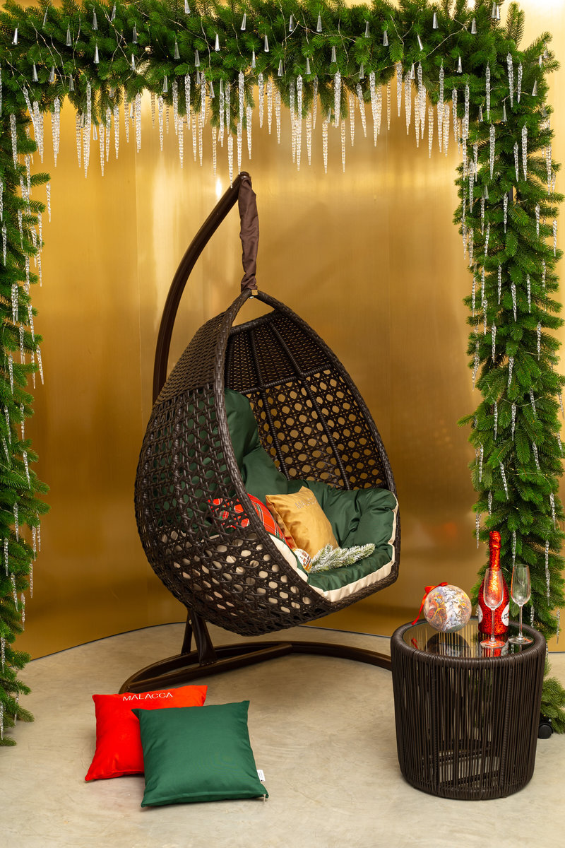 Подвесное кресло Авиано из искусственного ротанга