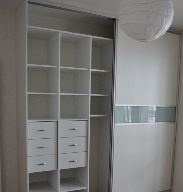 Корпусный белый структурный ЛДСП ЛакоматШкаф-купе