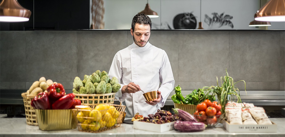 Местные продукты в ресторане