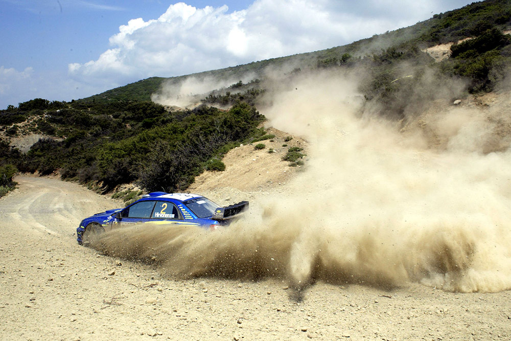 Микко Хирвонен и Ярмо Лехтинен, Subaru Impreza S10 WRC '04 (OT53 SRT), ралли Акрополь 2004