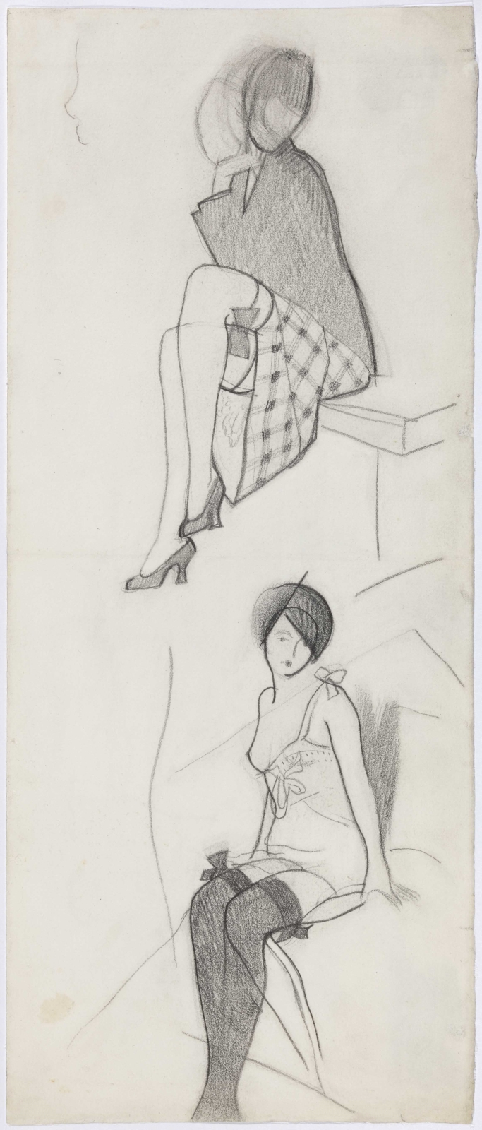 Наброски женских фигур. 1910–1920-е
