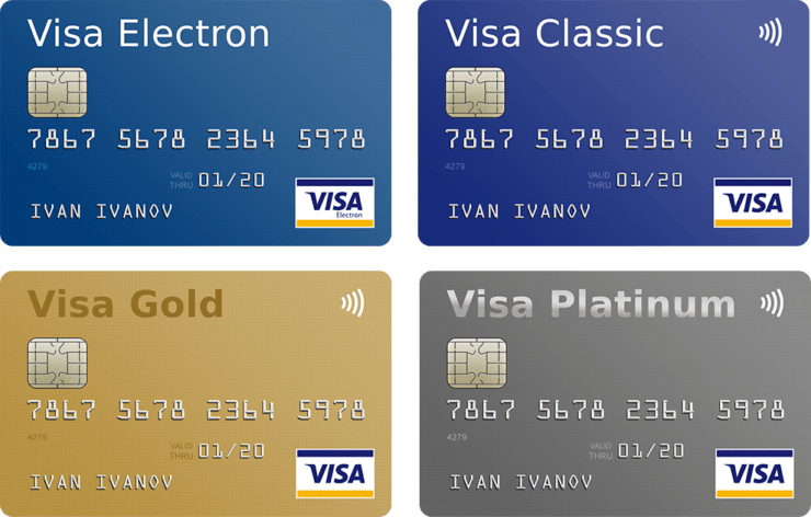 Виды банковских карт visa mastercard пекин гостиница обмен валюты