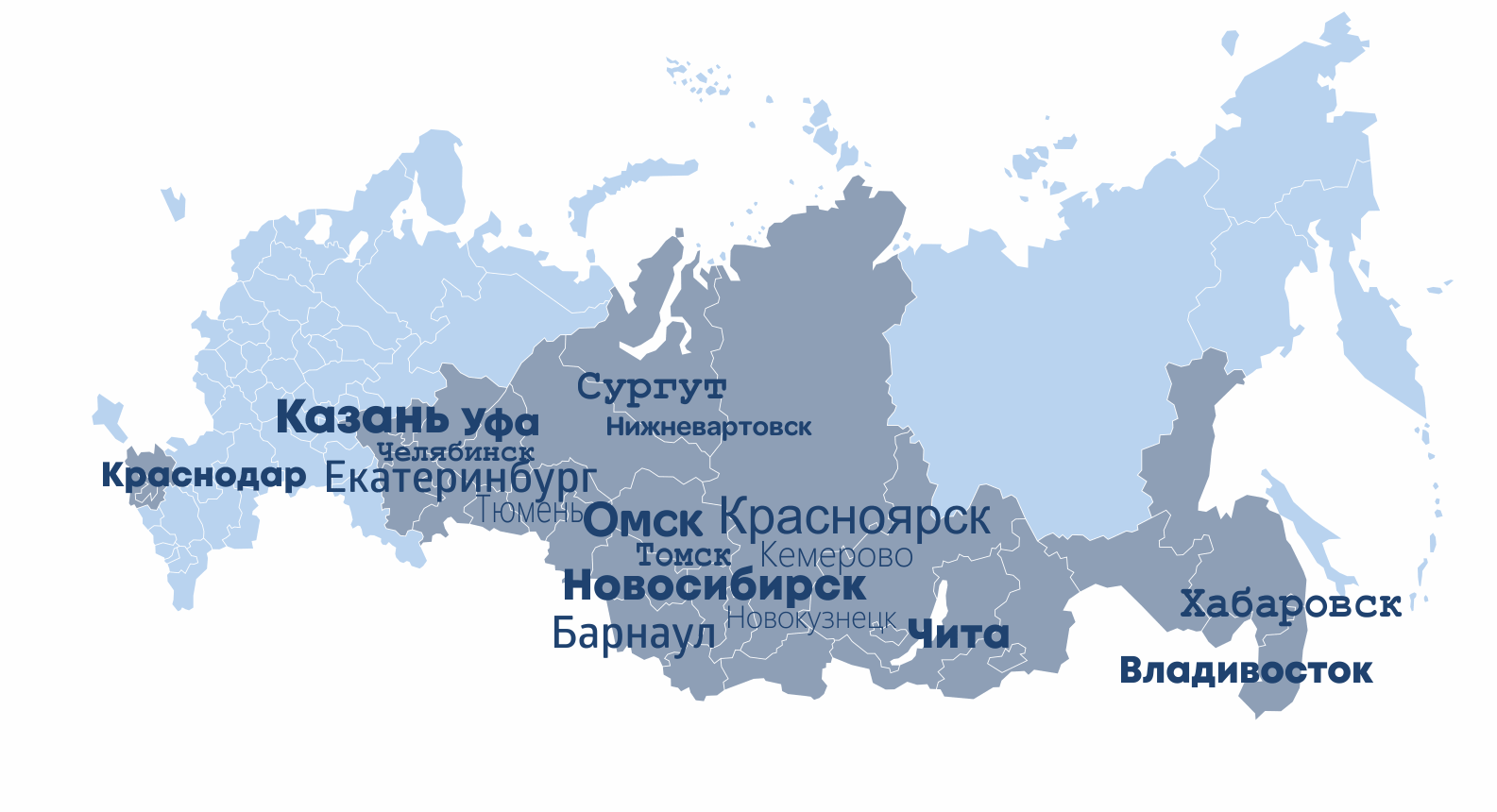 Омск урал карта