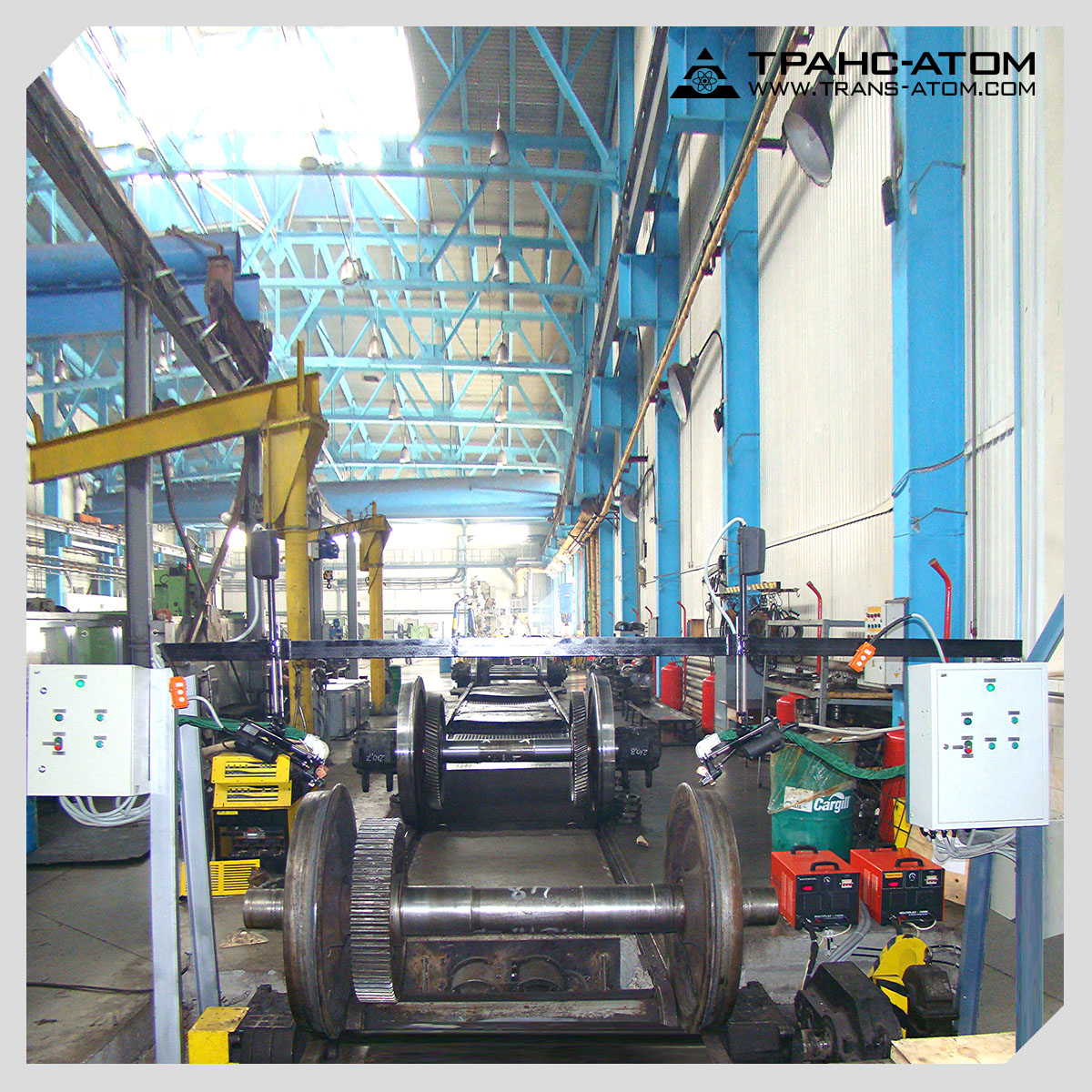 Установка плазменной закалки гребней колесных пар локомотивов. УПЗГ-2