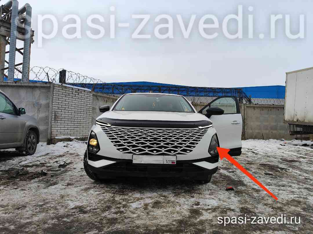 Ближний свет слева не горит